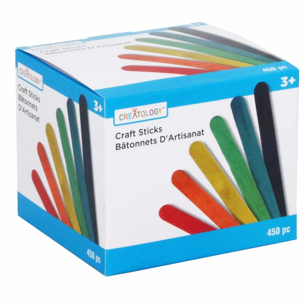 Discount π Wood Craft Sticks, Primary Colors by Creatology™ π - Image 4