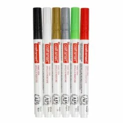 Flash Sale 🛒 Holiday Medium Line 6 Color Paint Pen Set by Craft Smart® 💯