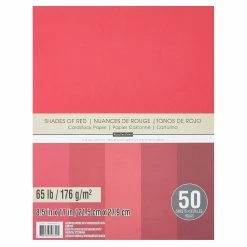 Top 10 π Shades of Red 8.5" x 11" Cardstock Paper by Recollections™, 50 Sheets π―