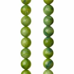 Brand new 🥰 Bead Gallery® Green Shell Round Beads, 8mm 😉