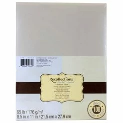 Wholesale ✔️ Shimmer Silver & Champagne 8.5" x 11" Cardstock Paper by Recollections®, 100 Sheets 🥰