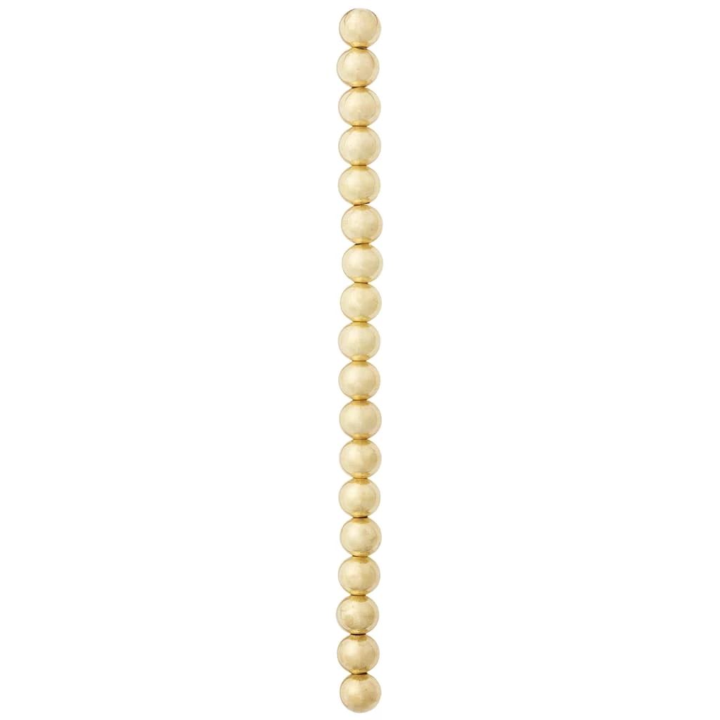 Buy π Gold Metal Round Beads, 8mm by Bead Landing™ βοΈ - Image 3