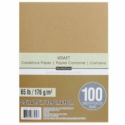Brand new β€οΈ Kraft 5.5" x 7.5" Cardstock Paper by Recollections™, 100 Sheets π€©
