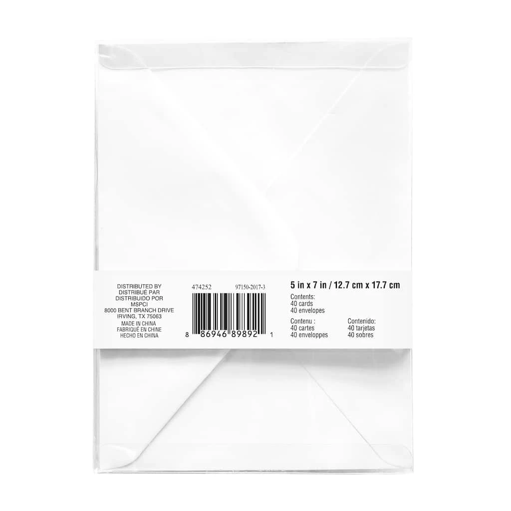 Brand new π Gold Trim Shield Cards with Envelopes by Recollections™ π - Image 4