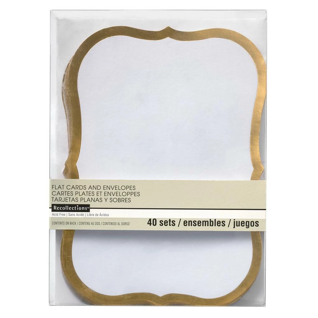 Brand new π Gold Trim Shield Cards with Envelopes by Recollections™ π - Image 5