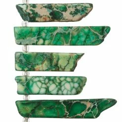 Top 10 π Bead Gallery® Green Dyed Imperial Jasper Stick Beads π€©