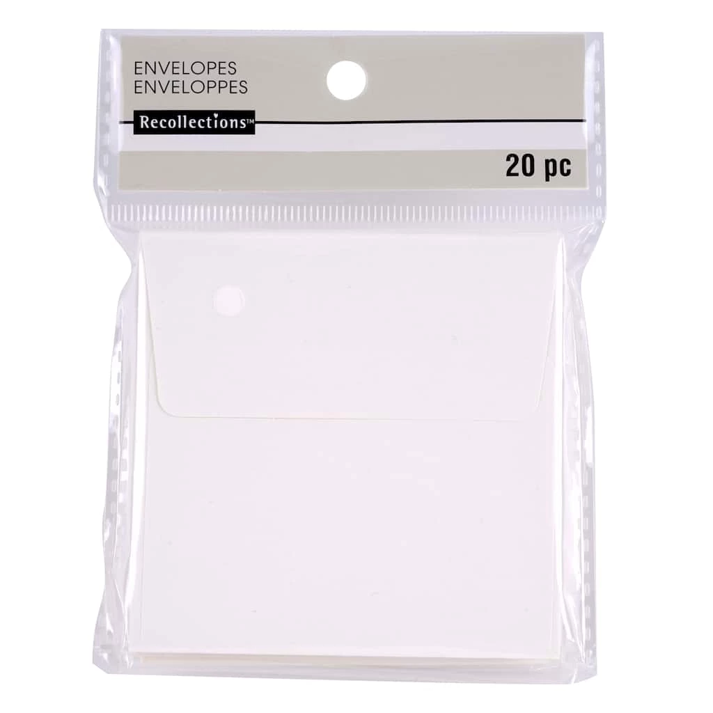 New π Ivory Paper Envelopes by Recollections™, 3.25" x 3.25" π