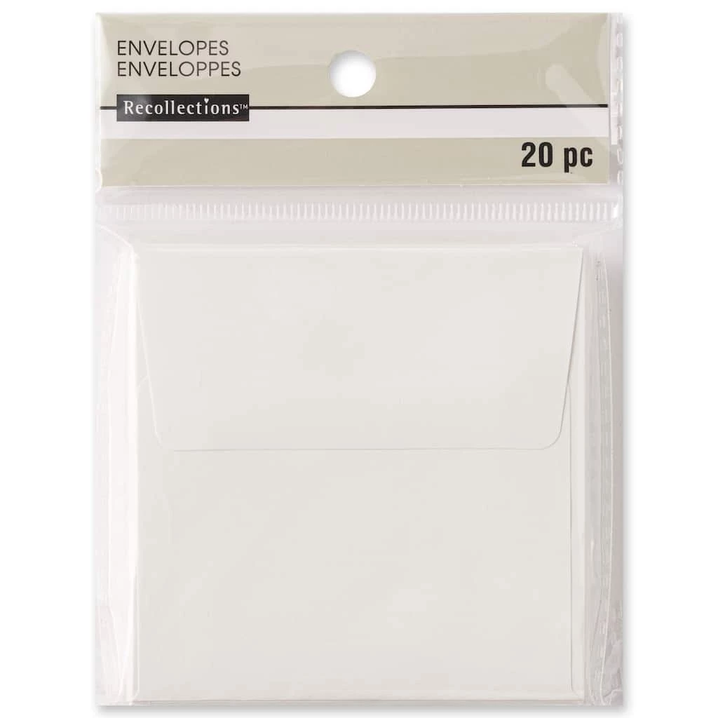 New π Ivory Paper Envelopes by Recollections™, 3.25" x 3.25" π - Image 4