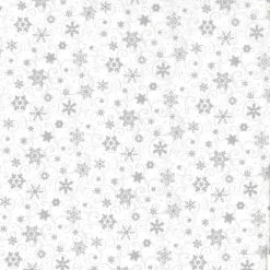 Brand new π Fabric Traditions π Christmas First Snowfall White Glitter Cotton Fabric π