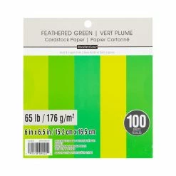 Best deal 😍 Feathered Green 6" x 6.5" Cardstock Paper by Recollections™, 100 Sheets 🔔