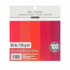 Brand new 🌟 Red 6" x 6.5" Cardstock Paper by Recollections™, 100 Sheets ⌛