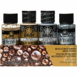 Flash Sale 🤩 FolkArt® Multi-Surface Metallic & Glitterific™ Acrylic Paint 🥰
