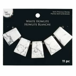 Hot Sale 👏 White Howlite Trapezoid Beads by Bead Landing™ ⭐