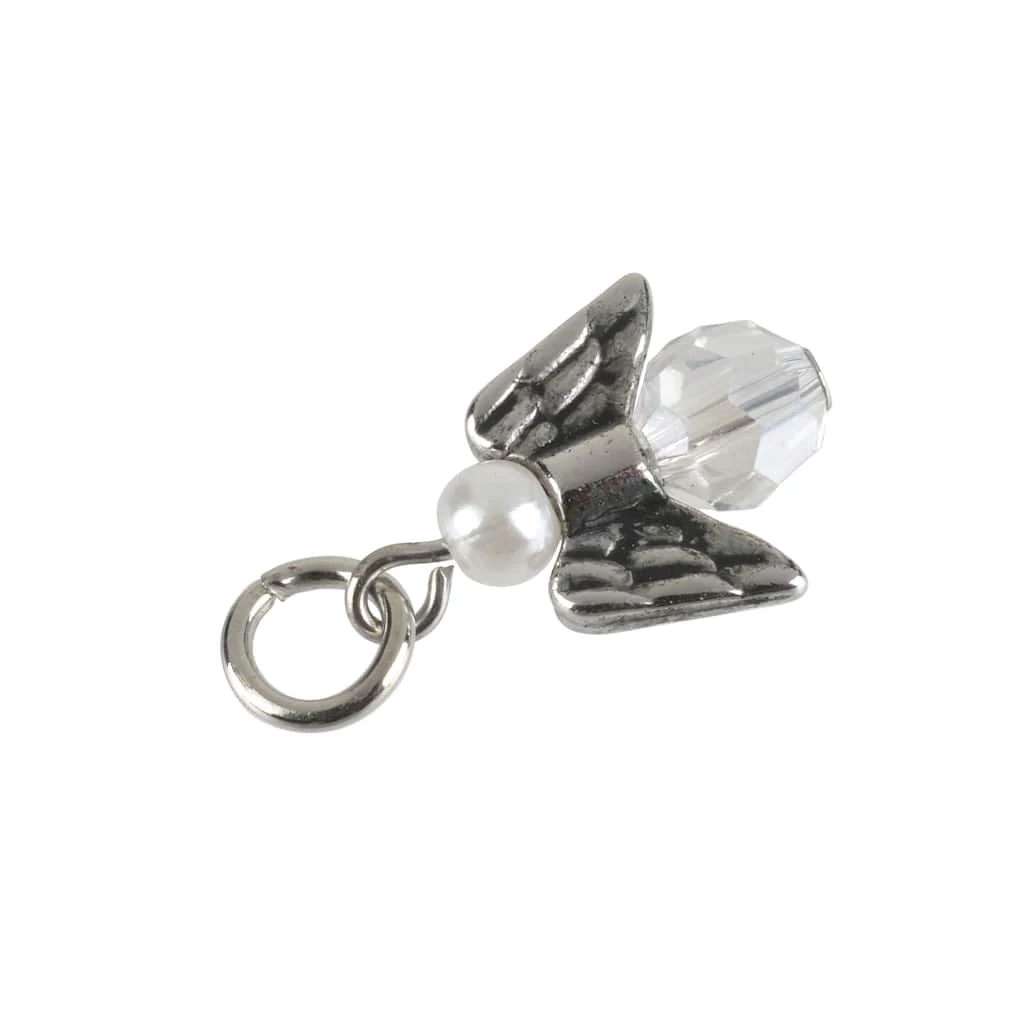 Promo π Charmalong™ Rhodium Angel Charms by Bead Landing™ π₯ - Image 3