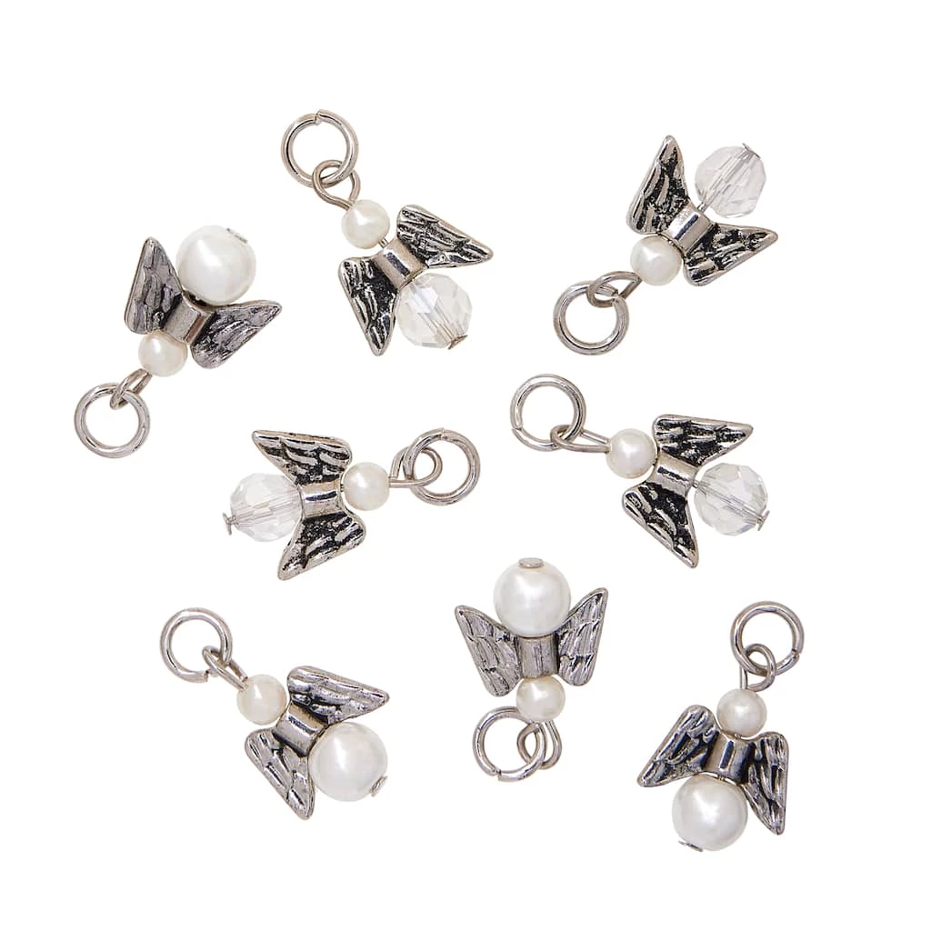 Promo π Charmalong™ Rhodium Angel Charms by Bead Landing™ π₯ - Image 4
