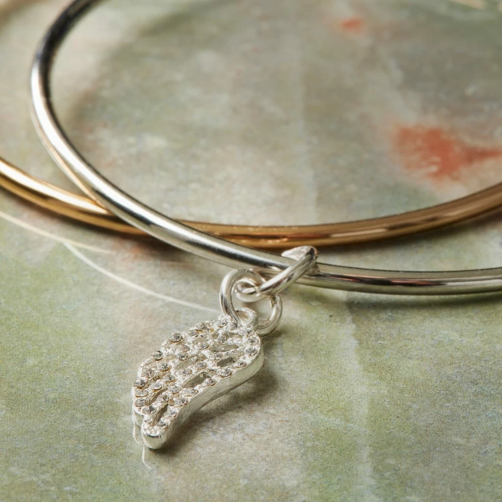 Best reviews of π Charmalong™ Silver Plated Pavé Wing by Bead Landing™ π - Image 2