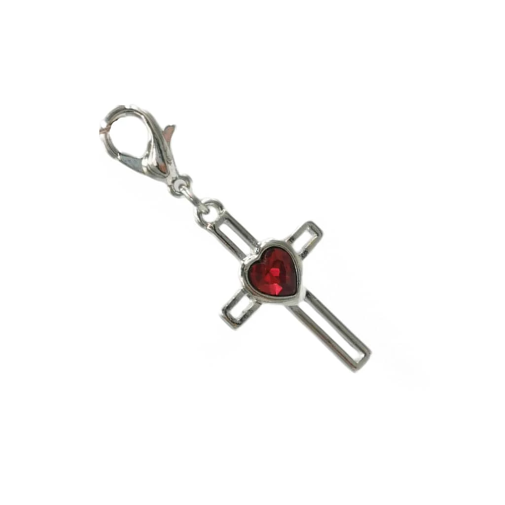Flash Sale β€οΈ Charmalong™ Red Heart & Cross Charm by Bead Landing™ π - Image 3