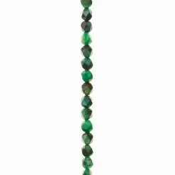 Cheap 💯 Green Dyed Faceted Tiger's Eye Beads, 6mm by Bead Landing™ 🛒