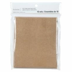 Hot Sale 🧨 Kraft Flat Cards & Envelopes by Recollections™, 4.25" x 5.5" ⌛