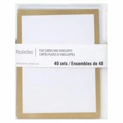 Best reviews of 🌟 Gold Border Flat Cards & Envelopes by Recollections™, 4.25" x 5.5" 🌟