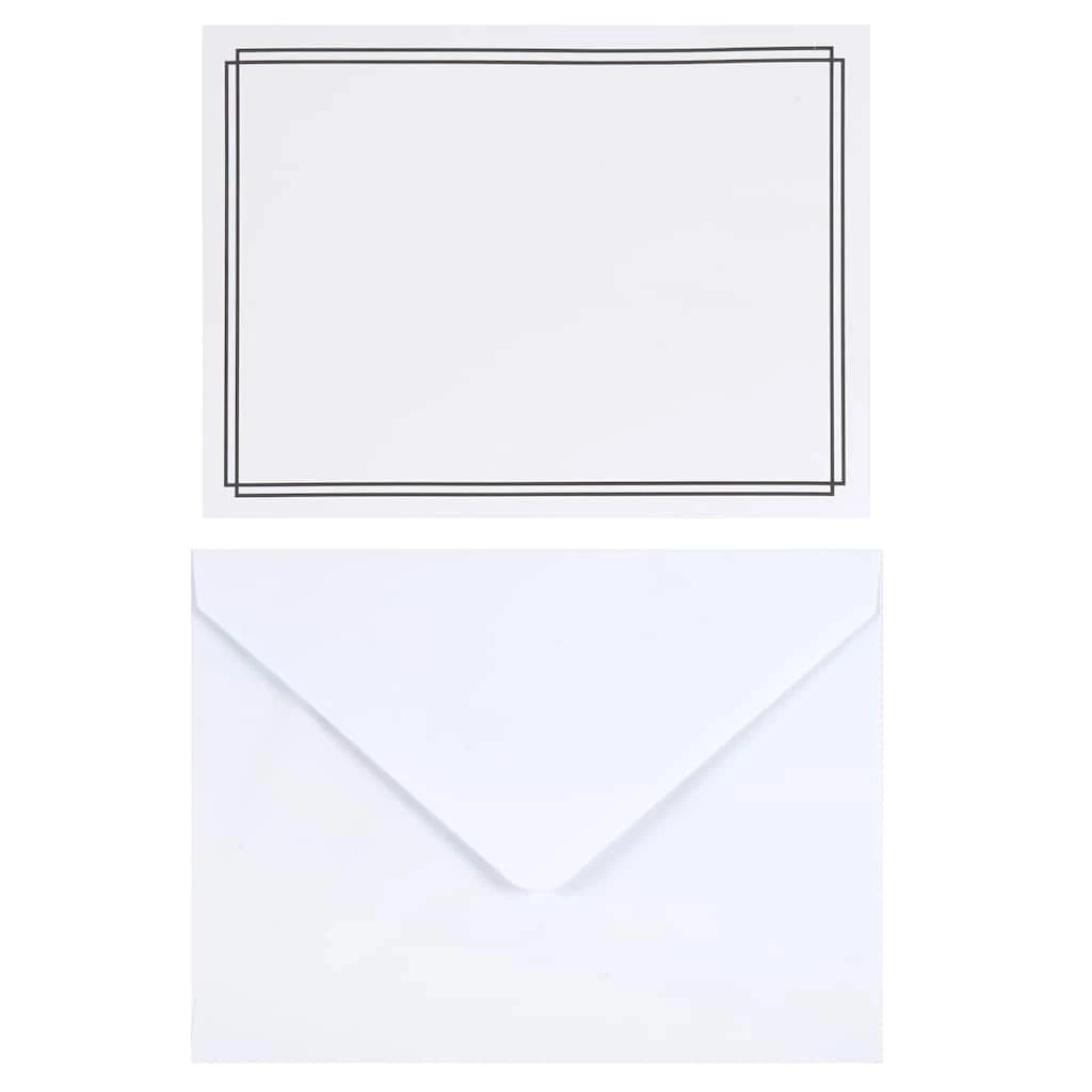 Best deal π Black Border Flat Cards & Envelopes by Recollections™, 5" x 7" 𧨠- Image 2