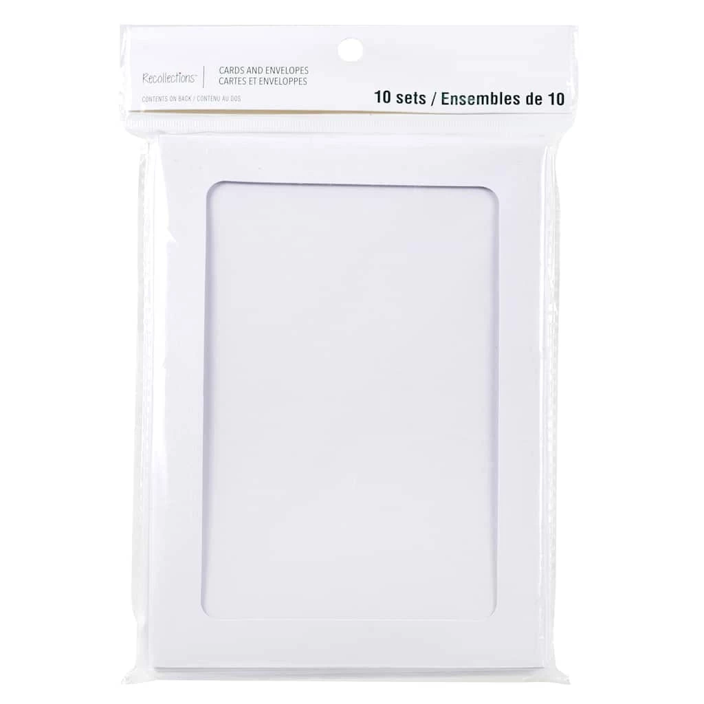 Buy π White Frame Cards & Envelopes by Recollections™, 5" x 7" π―