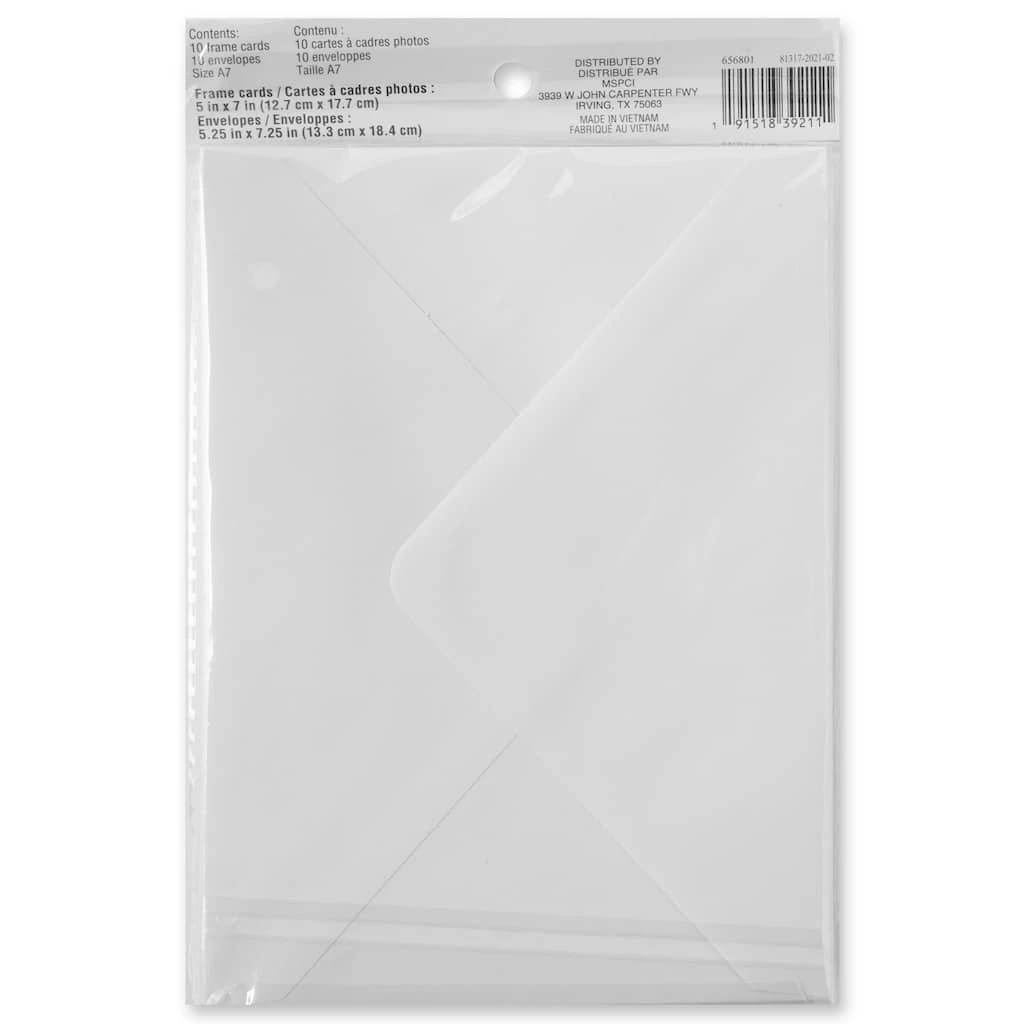 Buy π White Frame Cards & Envelopes by Recollections™, 5" x 7" π― - Image 4