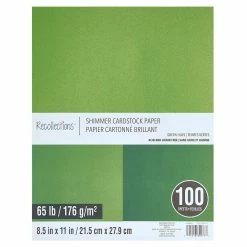 Cheapest π€© Green Hues Shimmer 8.5" x 11" Cardstock Paper by Recollections™, 100 Sheets π