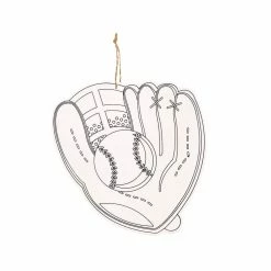 Discount 🔔 Baseball Glove Color-In Wood Ornament by Creatology™ ✨