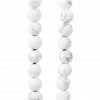 Cheapest ⌛ White Matte Large Hole Howlite Round Beads by Bead Landing™, 8mm ⭐