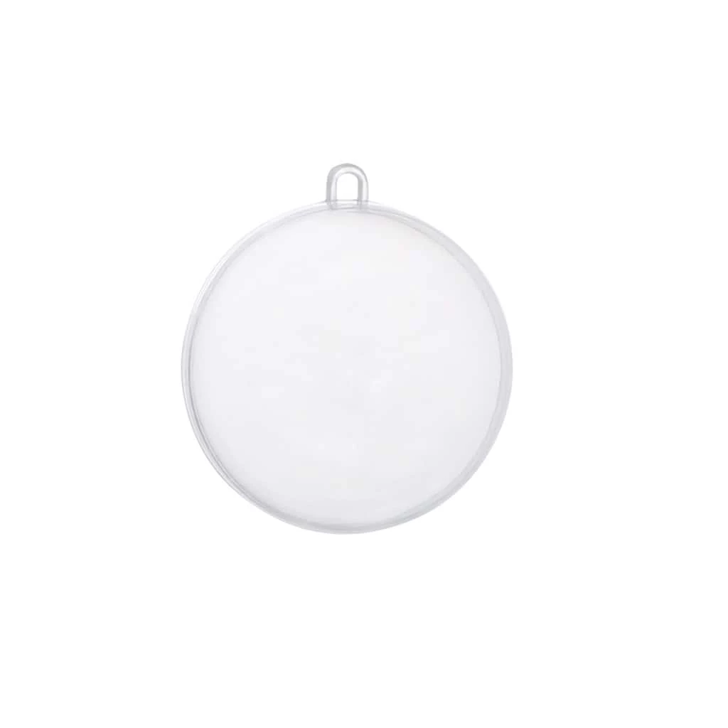 Buy π₯° 12ct. 80mm Clear Plastic Open Ball Ornaments by Artminds™ π - Image 3