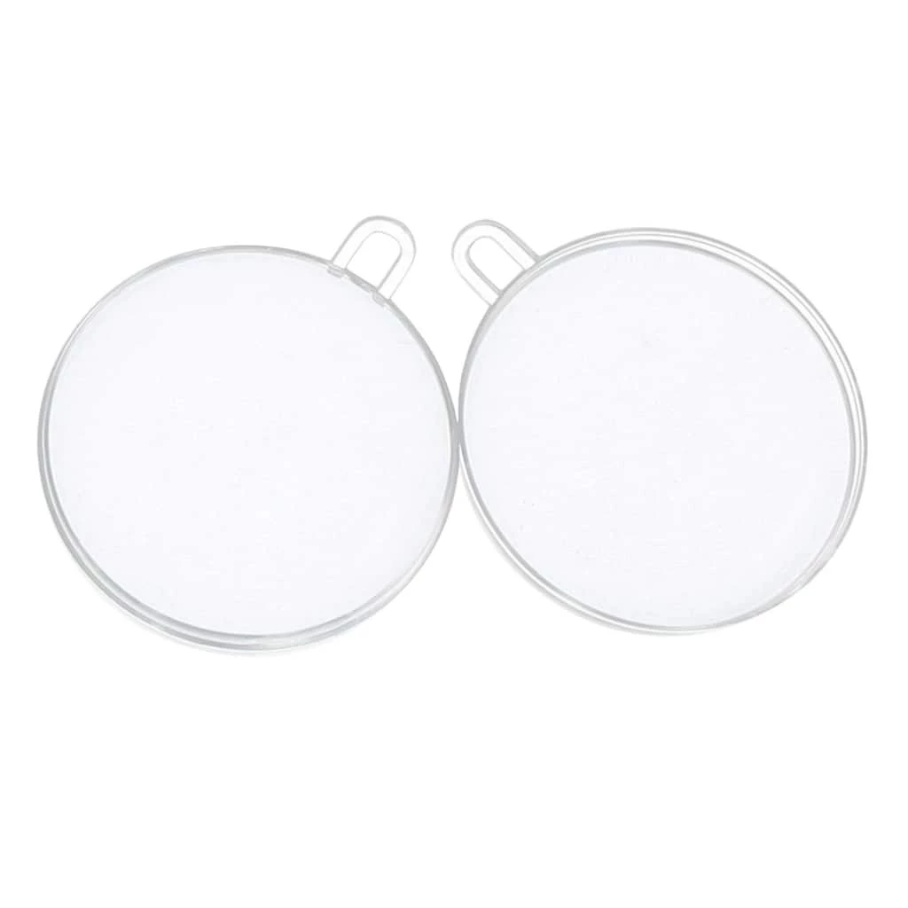 Buy π₯° 12ct. 80mm Clear Plastic Open Ball Ornaments by Artminds™ π - Image 2
