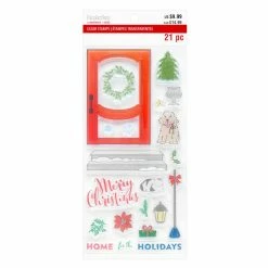 Outlet 👍 Front Door Clear Stamps by Recollections™ 🎄 Christmas 🌟
