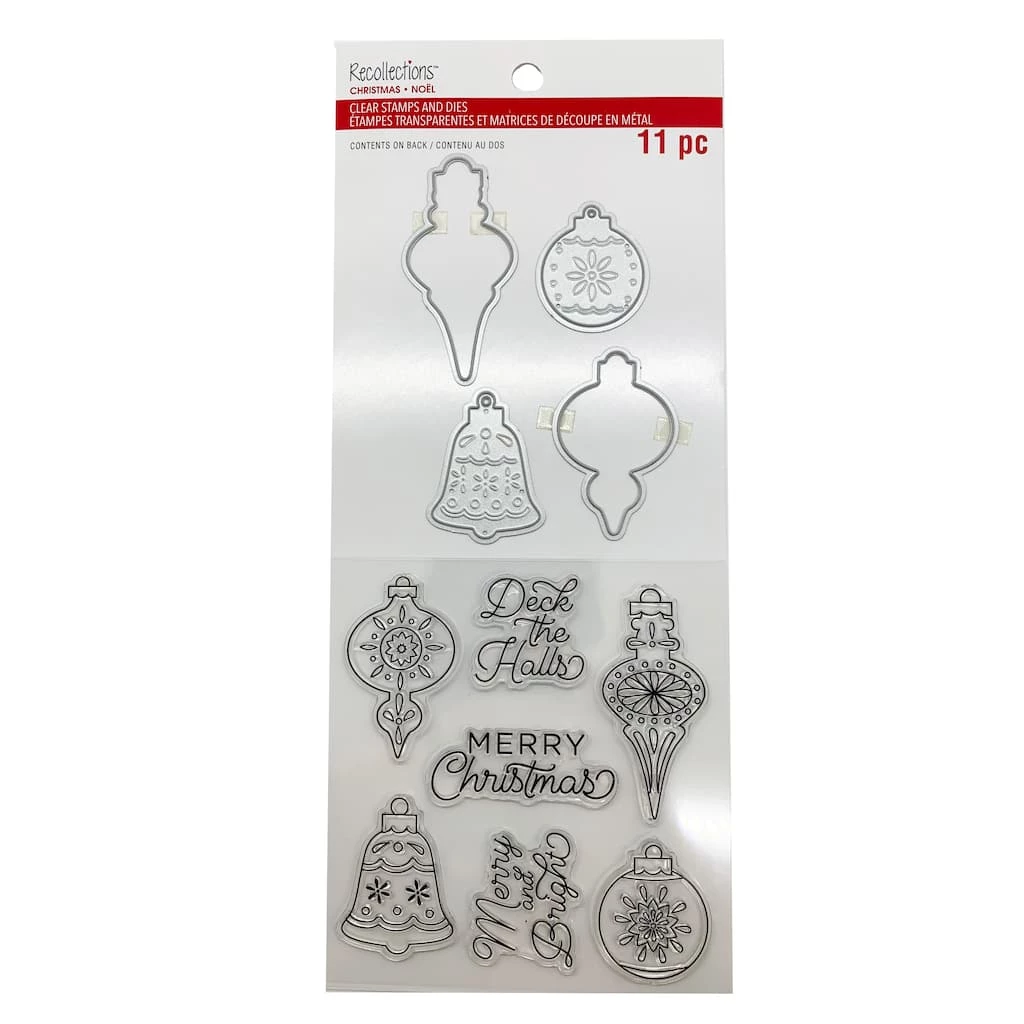 Buy π€© Ornament Clear Stamp & Die Set by Recollections™ π Christmas π