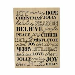 Wholesale 🤩 Holiday Sentiments Wood Stamp by Recollections™ 🔔 Christmas 💯