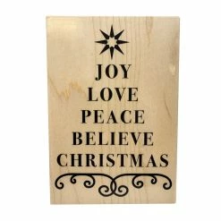 Wholesale 🛒 Holiday Sentiment Tree Wood Stamp by Recollections™ 🎅 Christmas 🔔