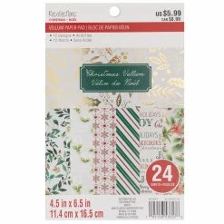 Coupon ✨ Christmas Vellum Paper Pad by Recollections™, 4.5" x 6.5" 🧨
