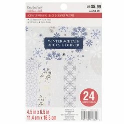 Budget 🛒 Winter Acetate Paper Pad by Recollections™, 4.5" x 6.5" 🥰