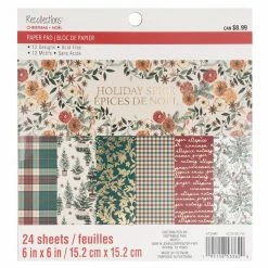 Brand new π Holiday Spice π Christmas Paper Pad by Recollections™, 6" x 6" π
