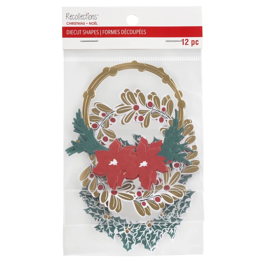 Cheapest ⭐ Christmas Wreath Die Cut Shapes by Recollections™ ⭐ - Image 2