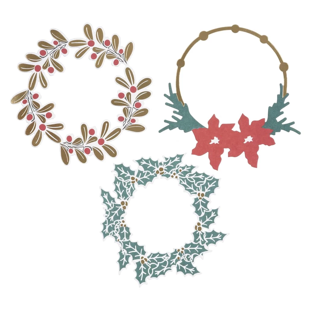 Cheapest ⭐ Christmas Wreath Die Cut Shapes by Recollections™ ⭐