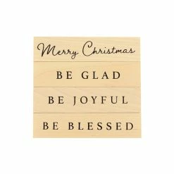 Deals 💯 Holiday Sentiments Wood Stamp Set by Recollections™ 🎅 Christmas 🧨