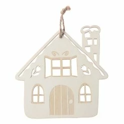 Outlet 🛒 5" DIY Unfinished Wood House Ornament by Michaels 😉