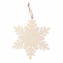 Wholesale 🎁 5" DIY Unfinished Wood Snowflake Ornament by Michaels 😀