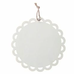 Brand new 😀 5" DIY Unfinished Scalloped Wood Circle Ornament by Michaels 🎁