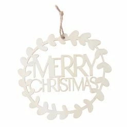 New ⌛ 5" DIY Unfinished Merry 🔔 Christmas Wood Round Ornament by Michaels 👏