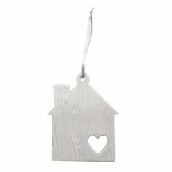 Wholesale 😀 4" Ceramic Heart House D.I.Y. Ornament by Michaels 😀