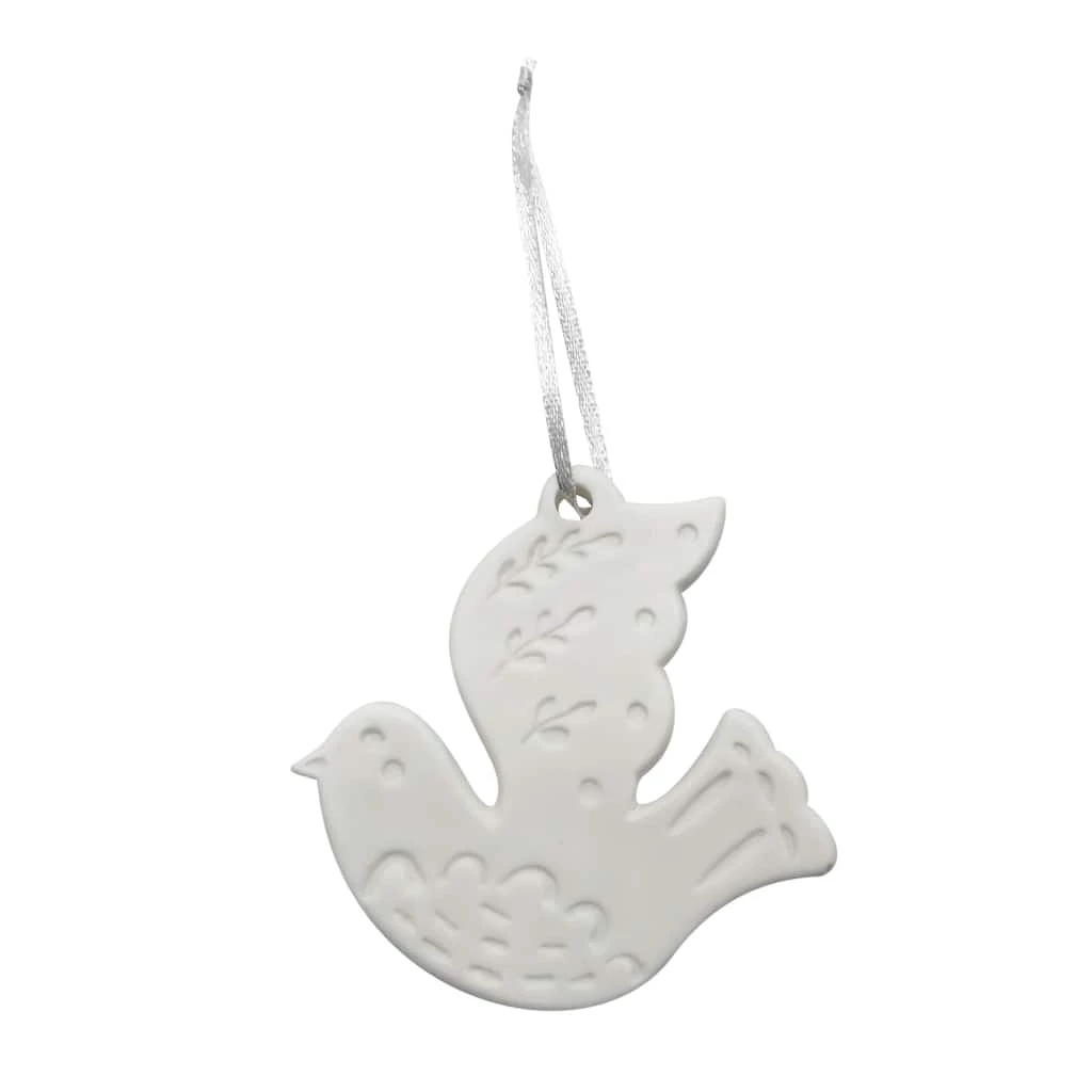 Brand new π 4" DIY Unfinished Ceramic Dove Ornament by Michaels π― - Image 2