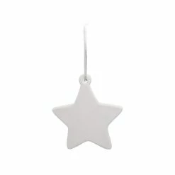 Outlet ✔️ 4" Unfinished Ceramic Star Ornament by Michaels 🌟
