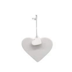 Discount 🤩 4" Unfinished Ceramic Heart Ornament by Michaels 👏